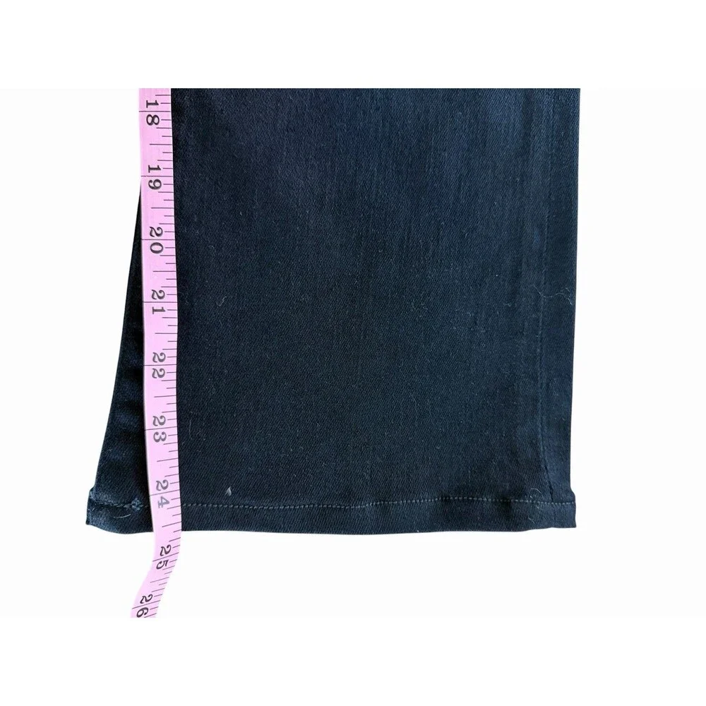 Frame Le Crop Mini Boot Jeans Women 28 Black High Rise Denim Cropped Flare 70s